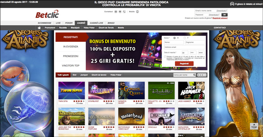 betclic casino online AAMS