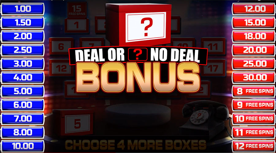 deal or no deal bonus